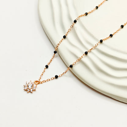 Daisy Rosegold Plated Jewellery Set 925 silver