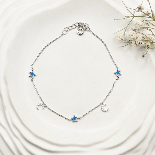 Galaxy Charm Bracelet 925 Silver