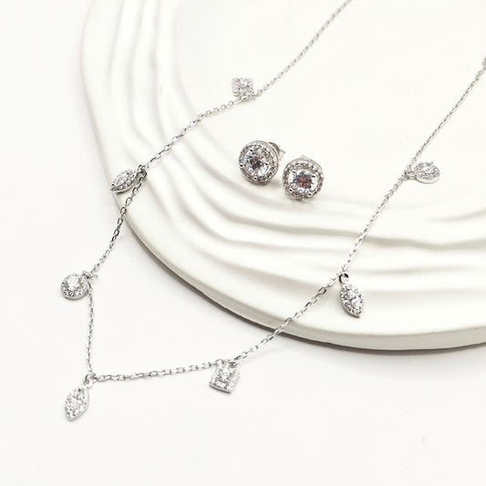 Zoe Charm Jewellery set 925 silver