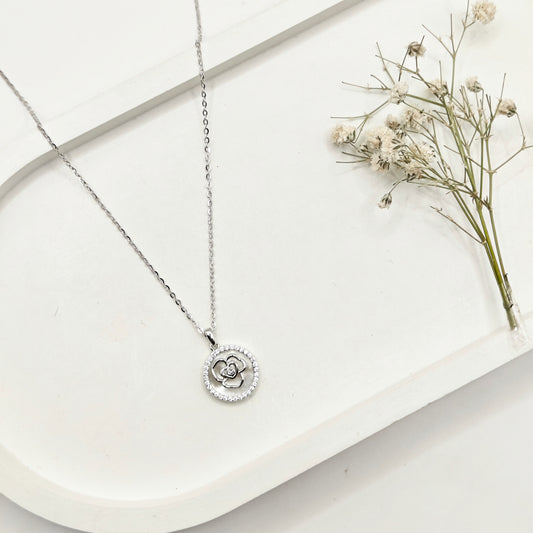 Rose Necklace 925 Silver