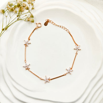 Everly Bracelet Rosegold Plated 925 Silver