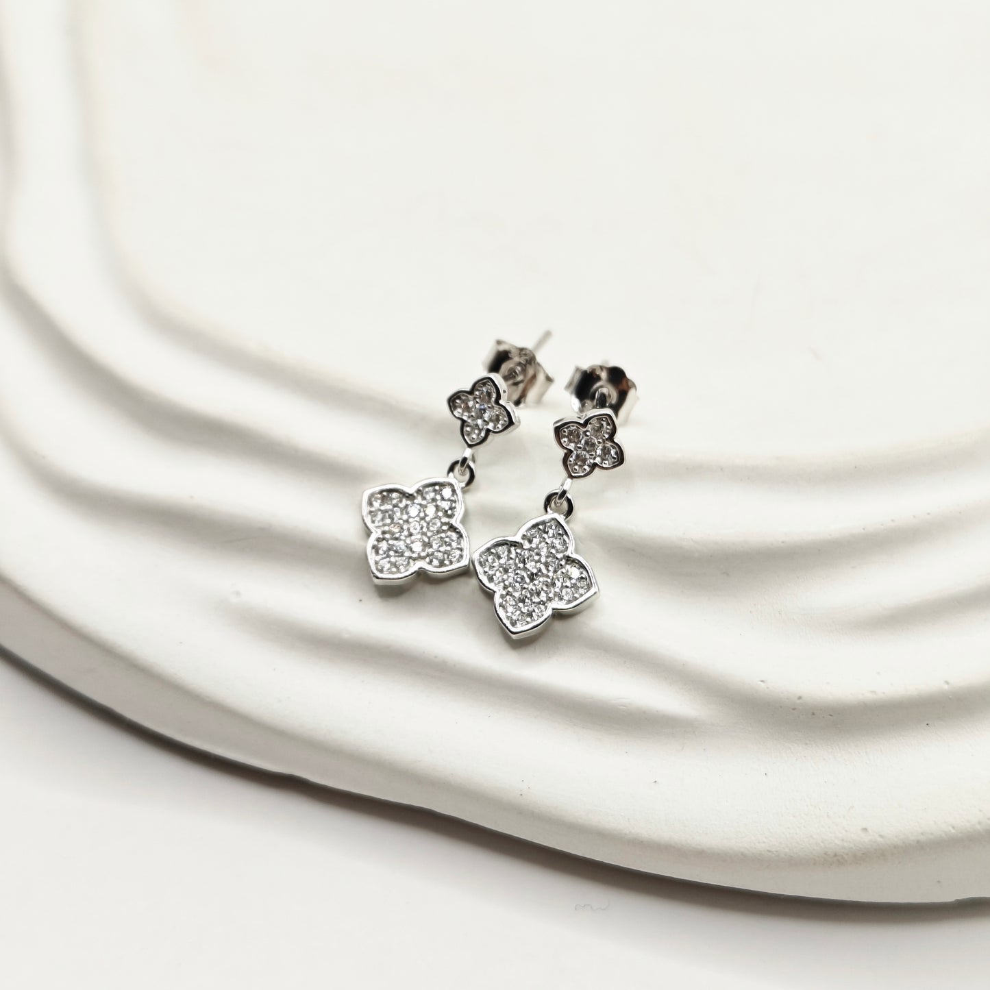 Clover Earrings 925 Silver