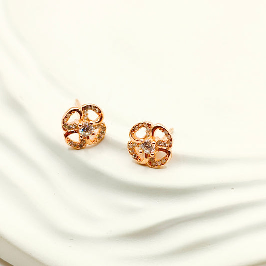 Tryst Rosegold Plated Earring 925 Silver