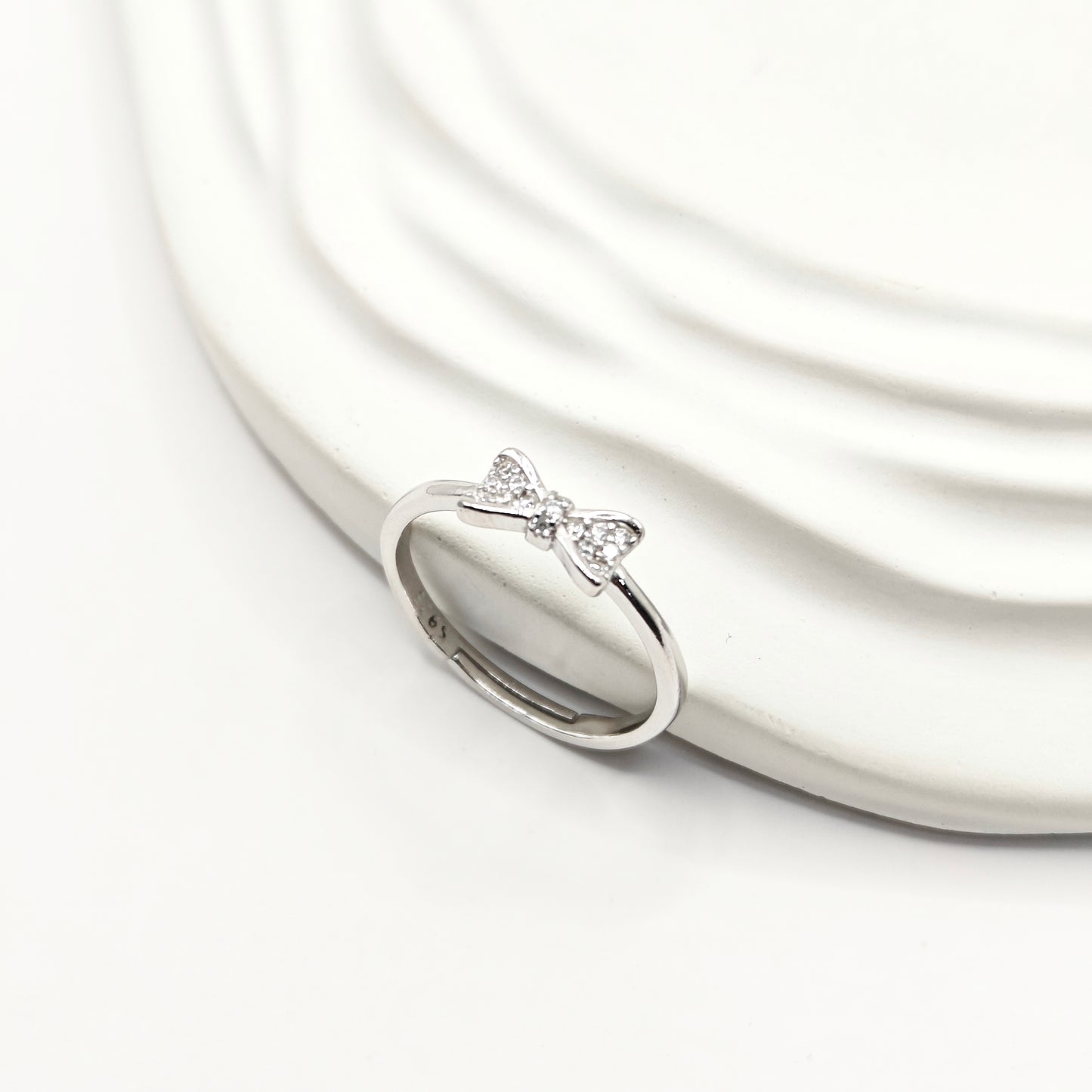 Bow Ring 925 Silver