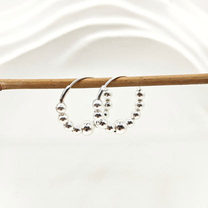 Cora Hoop Earrings 925 Silver