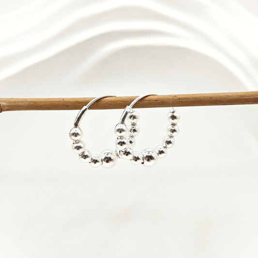 Cora Hoop Earrings 925 Silver