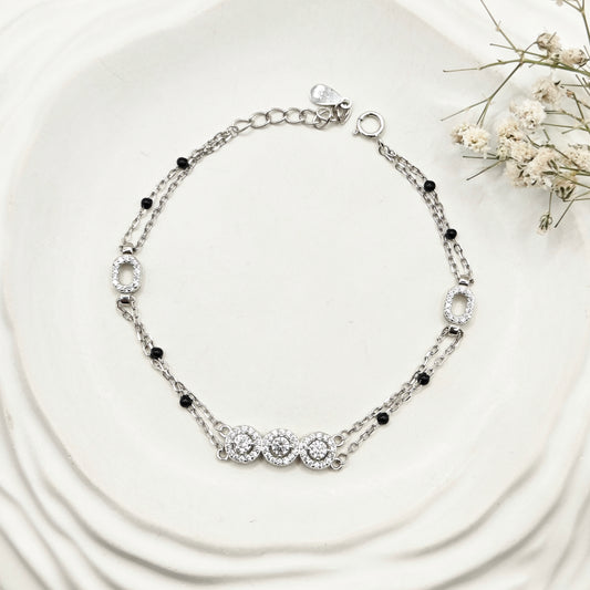 Phoebe Layered Mangalsutra Bracelet 925 Silver