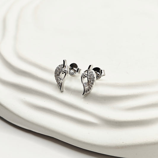 Leaf Earrings 925 Silver