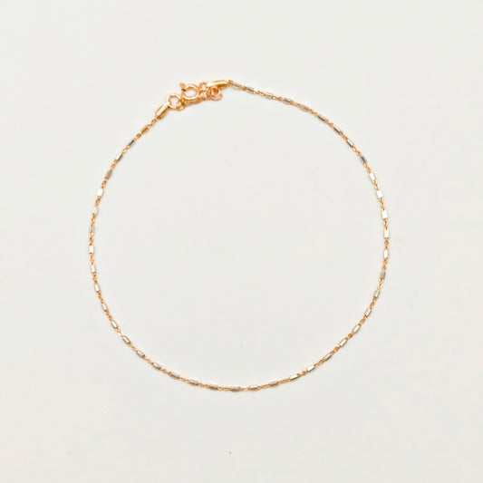 Soleil Anklet Rosegold Plated 925 Silver