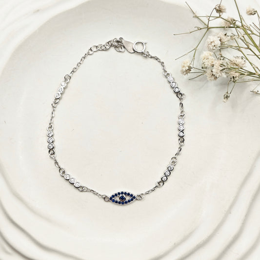 Evil Eye Bracelet 925 Silver