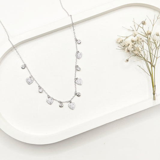 Heart Charm Necklace 925 Silver
