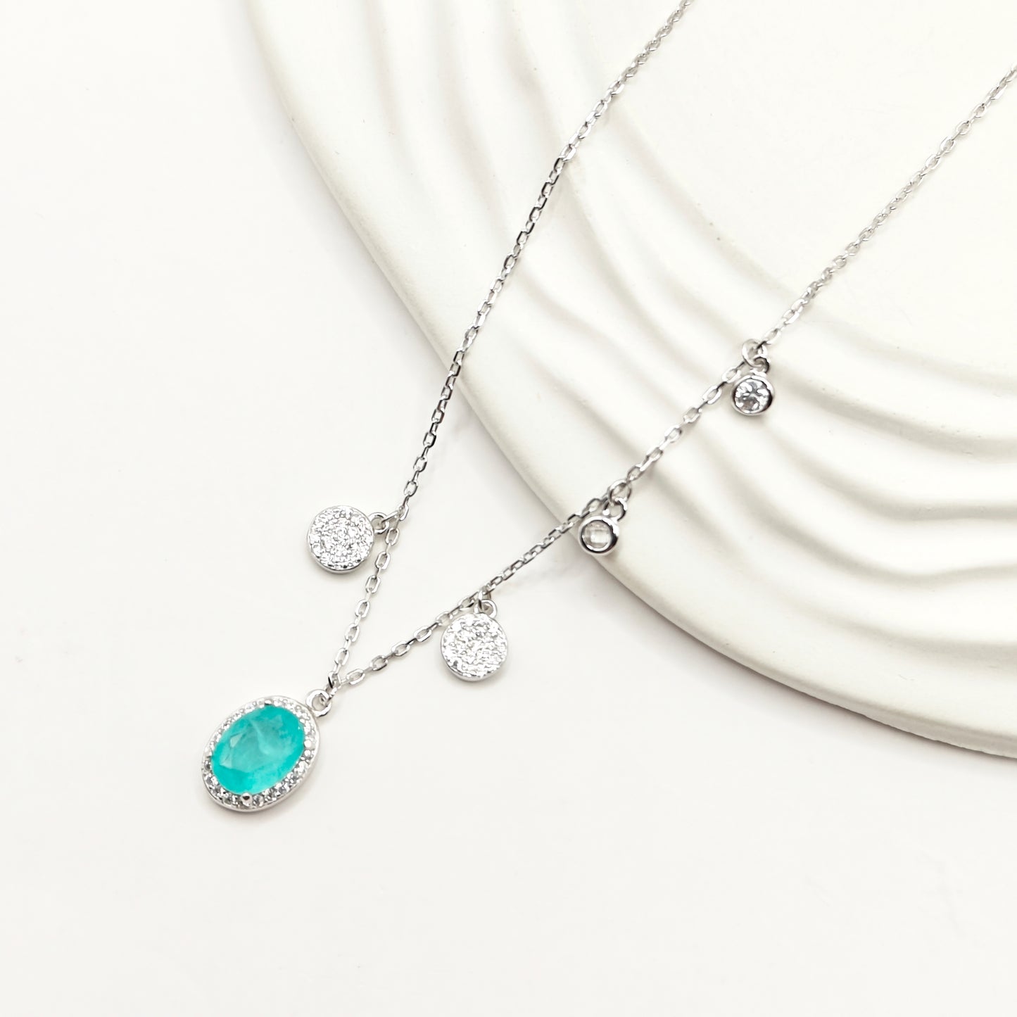 Turquoise Charm Jewellery Set 925 Silver