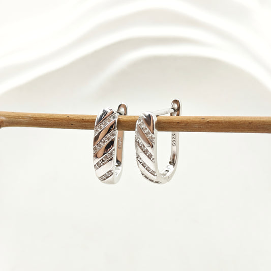 Mia Hoop Earrings 925 Silver