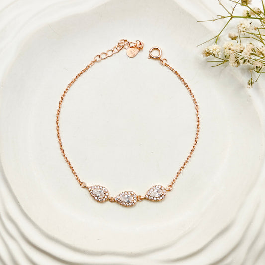 Inez  Rosegold Plated Bracelet 925 Silver