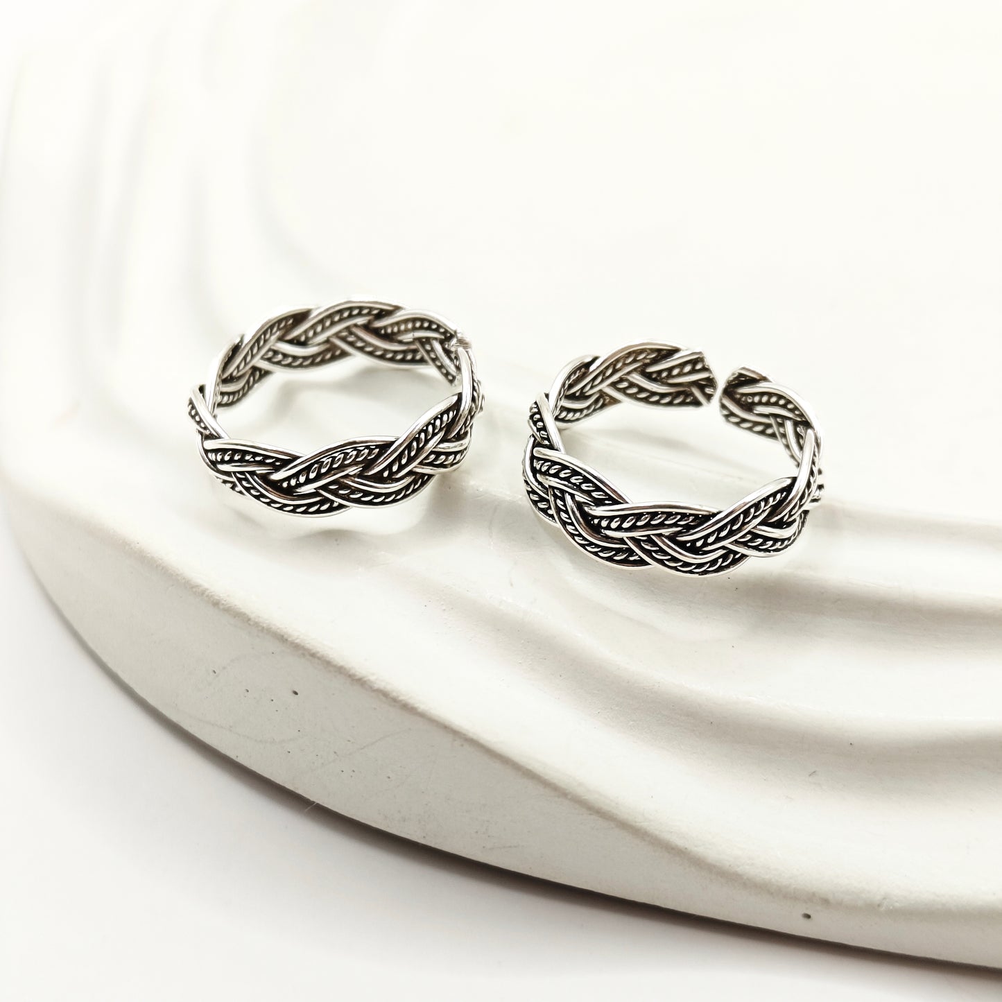 Braided Toering 925 Silver