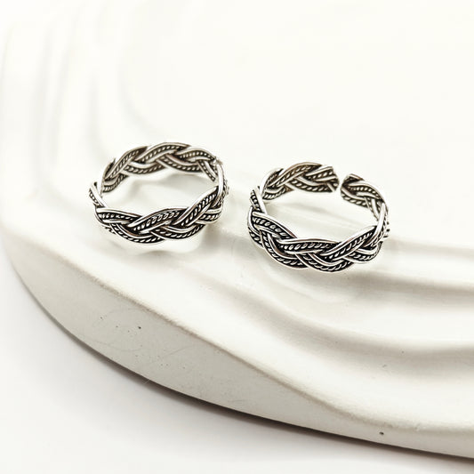 Braided Toering 925 Silver