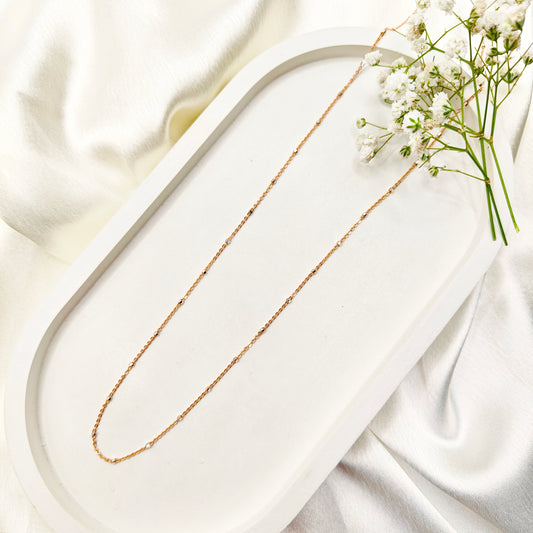 Abby Chain Rosegold Plated 925 Silver