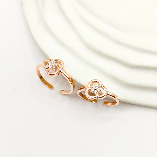 Brio Rosegold Plated Toering 925 Silver