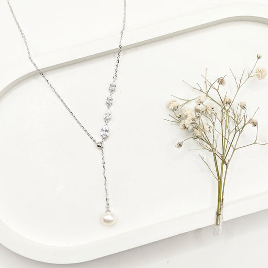 Gergoia Pearl Necklace 925 Silver
