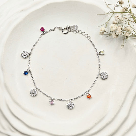 Rosa Charm Bracelet 925 Silver