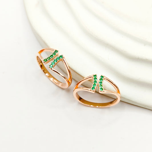 Niara Rosegold Plated Toering 925 Silver