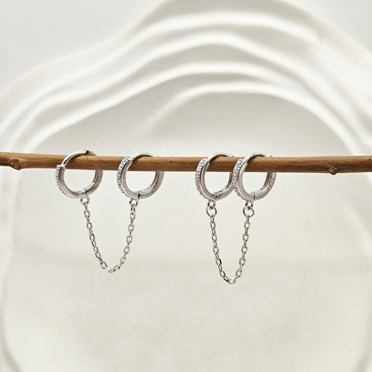 Ivy Hoop Earrings for 2 piero 925 Silver