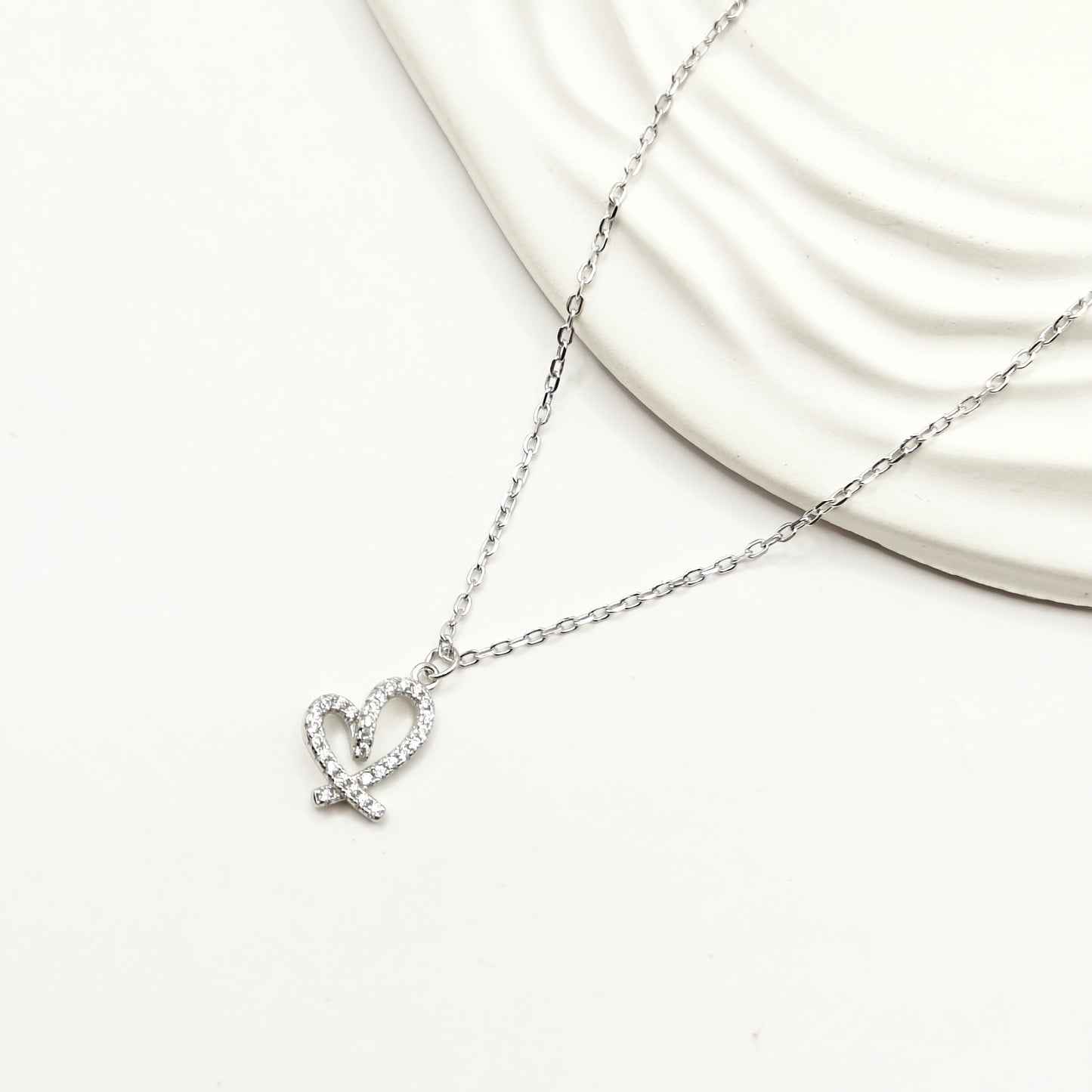 Heart Jewellery Set 925 Silver