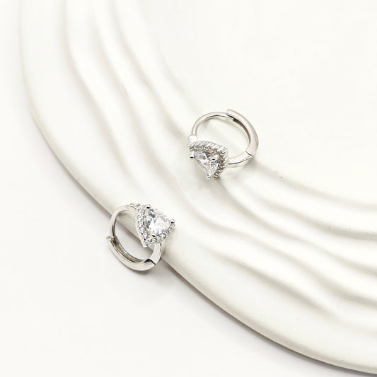 Trinity Hoop Earrings 925 Silver