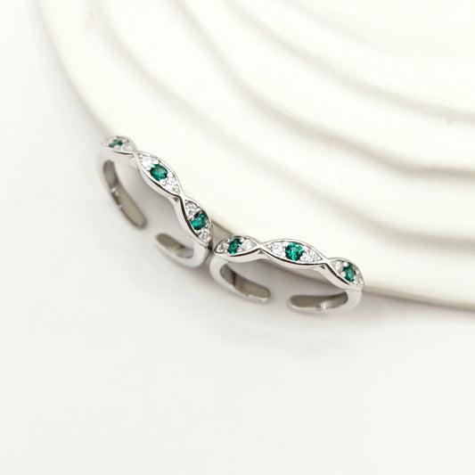 Emerald Toering 925 Silver