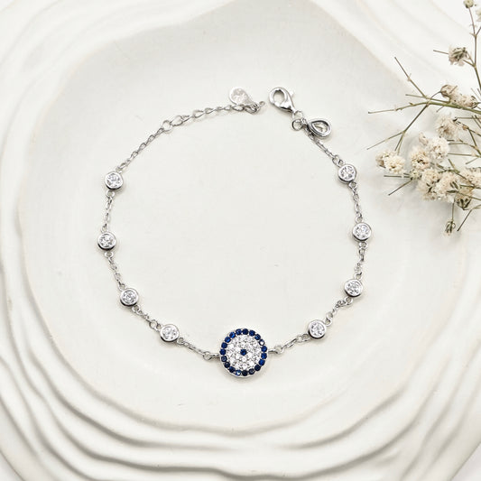 Evil Eye Bracelet 925 Silver