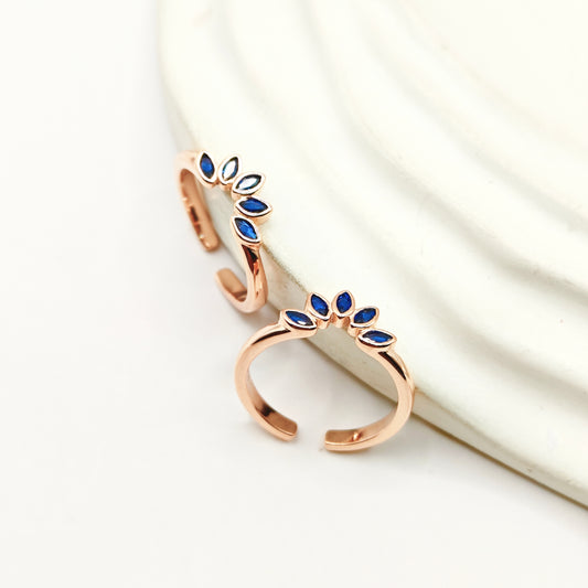 Lotus Rosegold Plated Toering 925 Silver