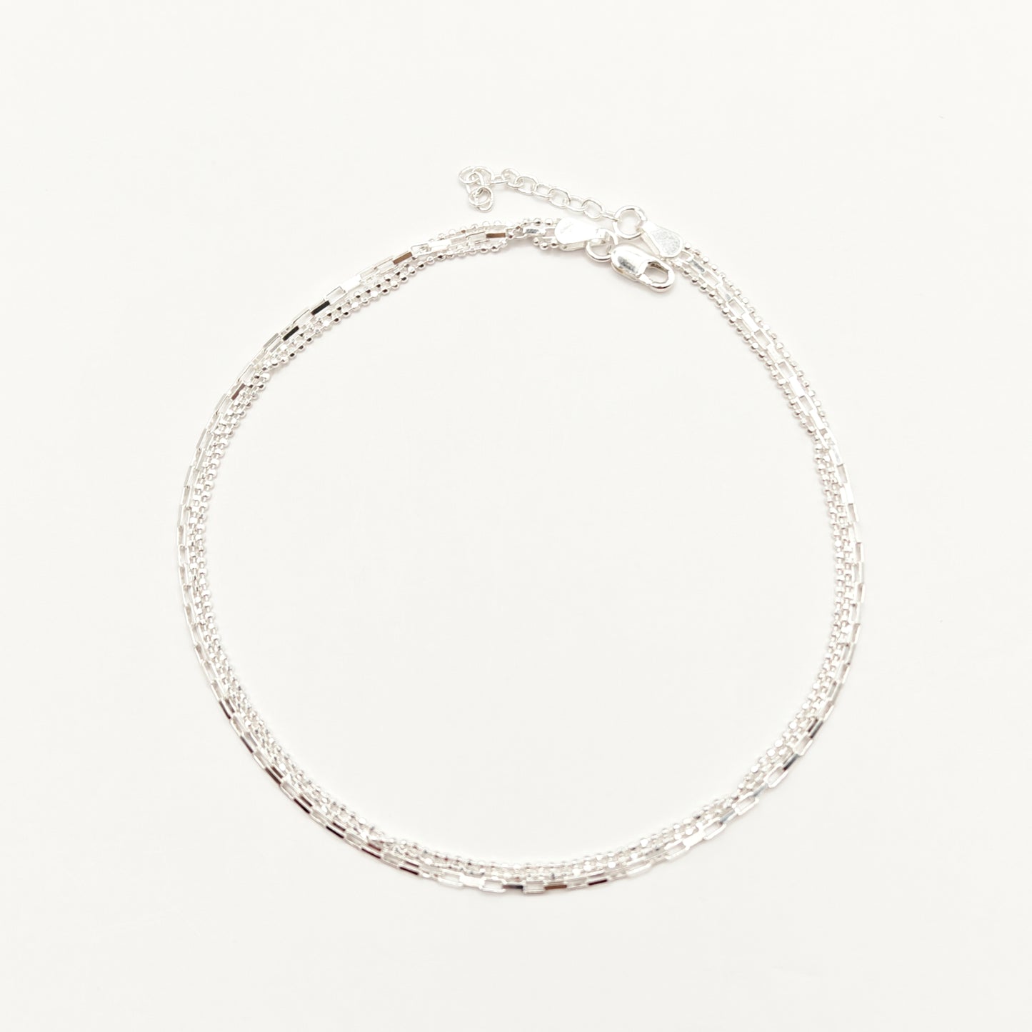 Lucy layered Anklet 925 Silver