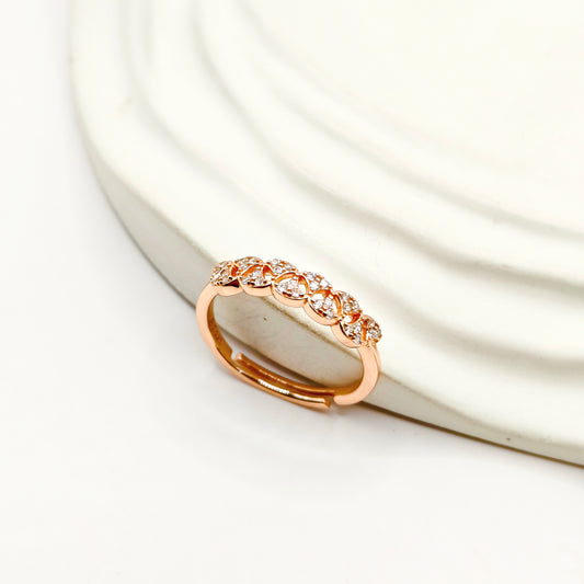Esme Rosegold Plated Ring 925 Silver