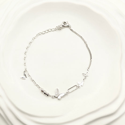 Butterfly Bracelet 925 Silver