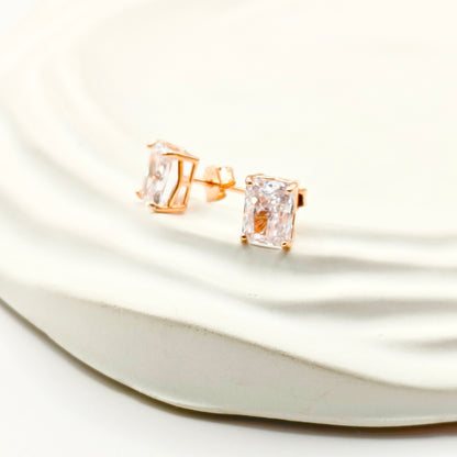 Solitaire Mangalsutra Set Rosegold Plated 925 Silver