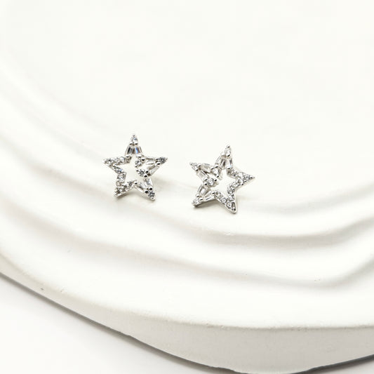 Mini Star Earrings 925 Silver