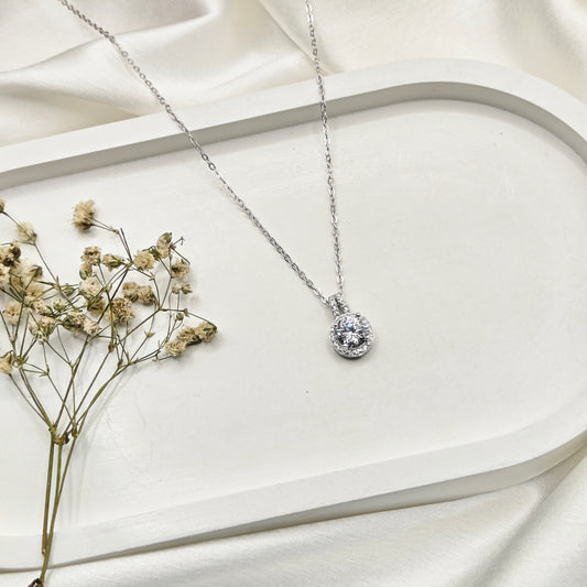Solitiare Necklace 925 Silver