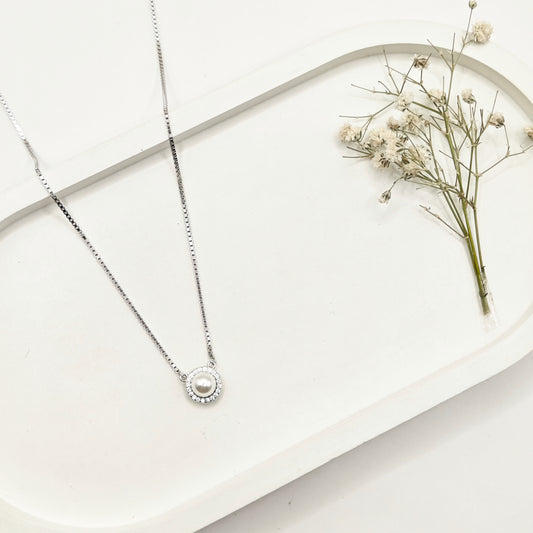 Pearl Necklace 925 Silver