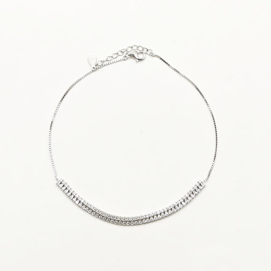 Tennis Anklet 925 Silver