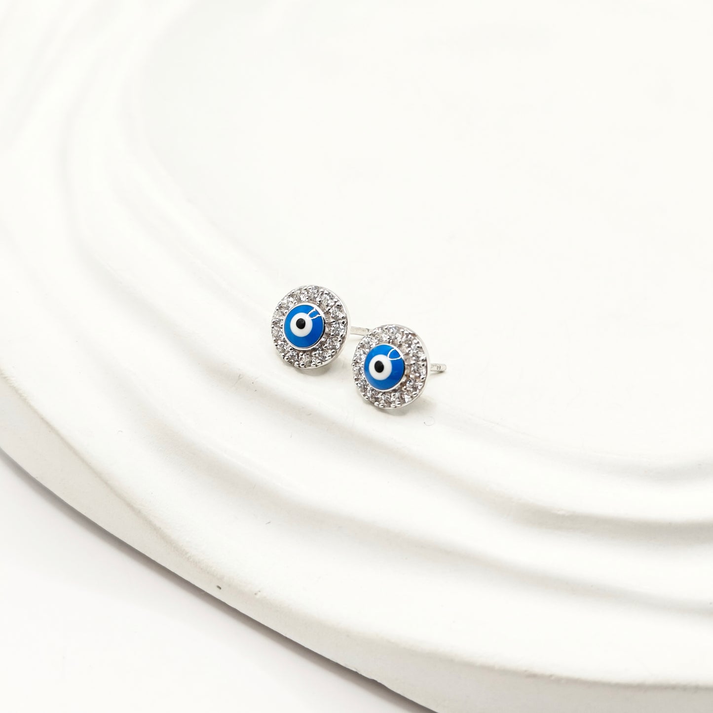 Evil Eye Earrings 925 Silver