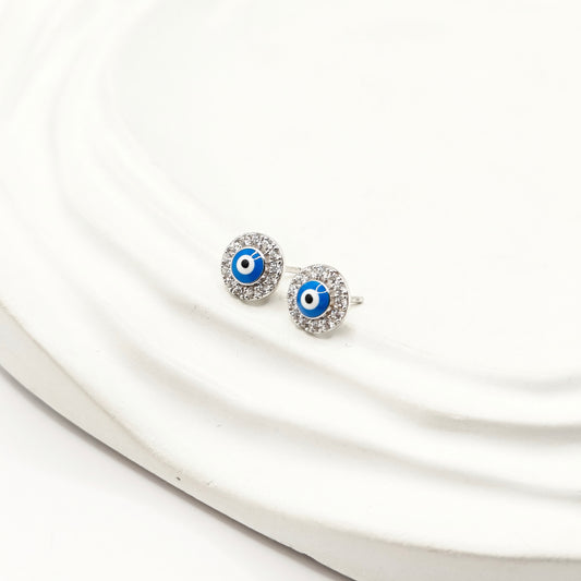 Evil Eye Earrings 925 Silver