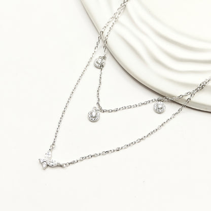 Butterfly Layered Jewellery Set 925 Silver