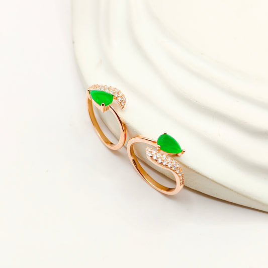 Serie Rosegold Plated Toering 925 Silver