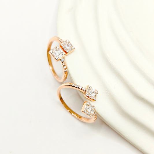 Lara Rosegold Plated Toering 925 Silver