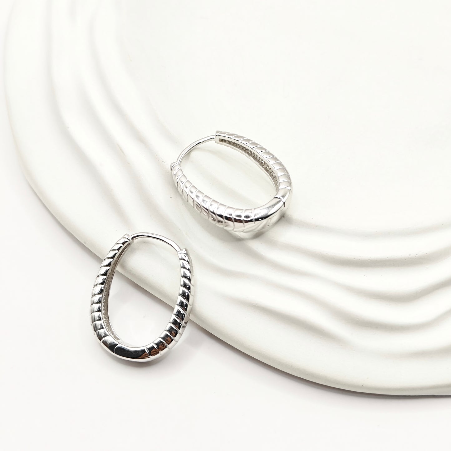 Siya Hoop Earrings 925 Silver