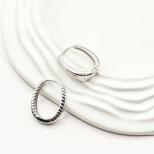 Siya Hoop Earrings 925 Silver
