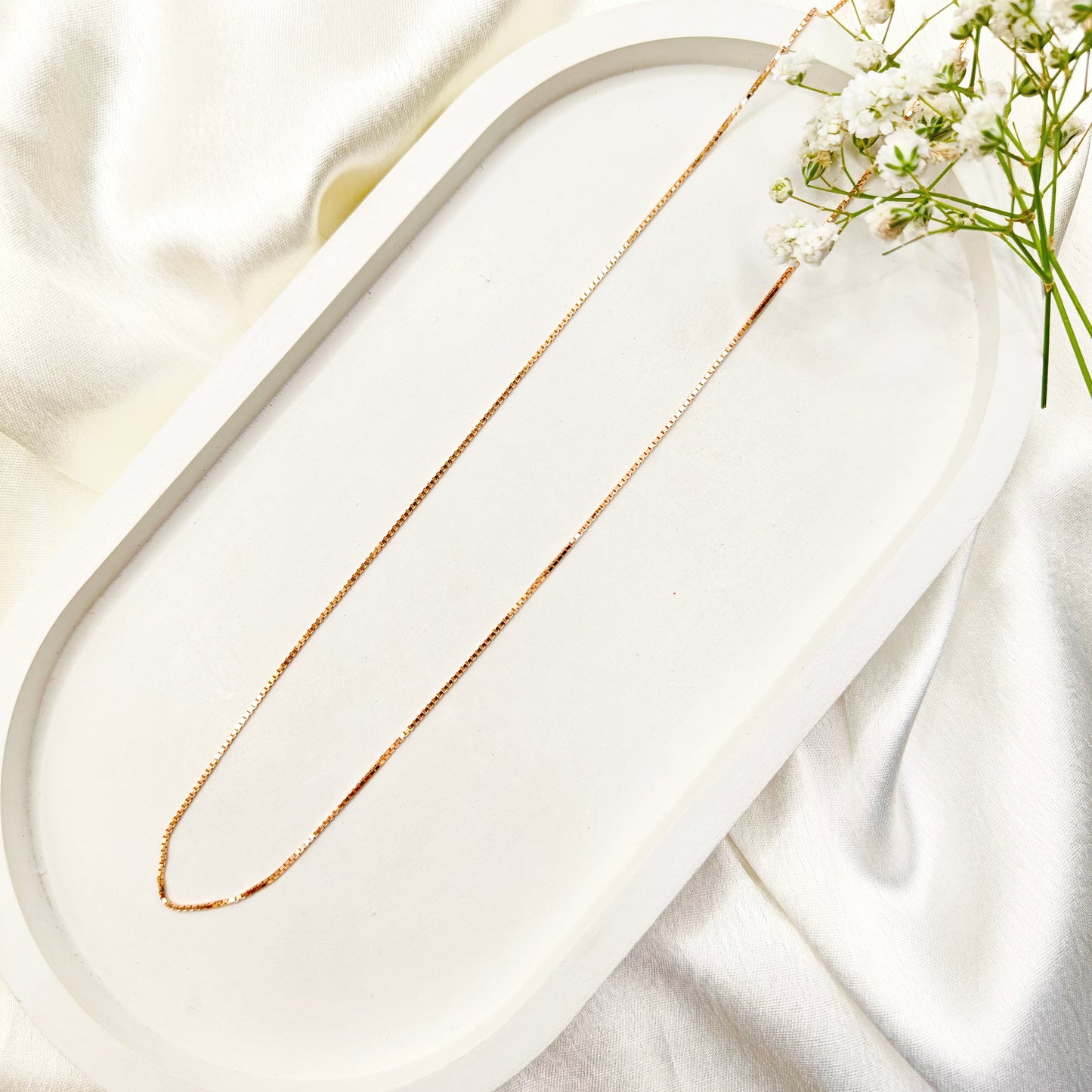 Hailey Chain Rosegold Plated 925 Silver