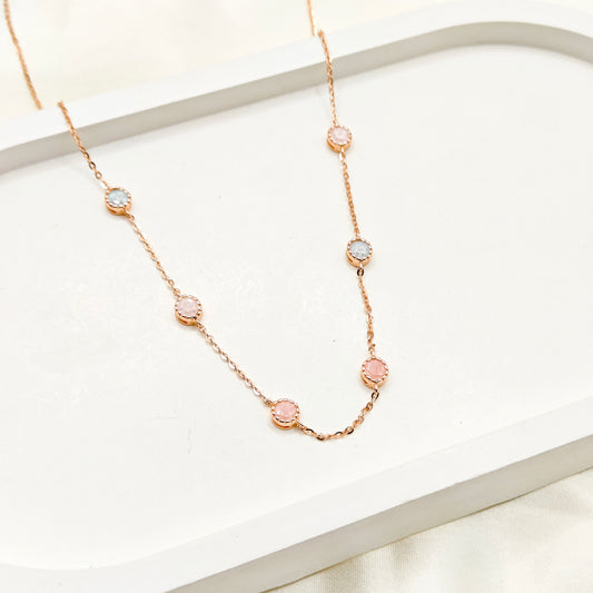 Mellina Rosegold Plated Necklace 925 Silver