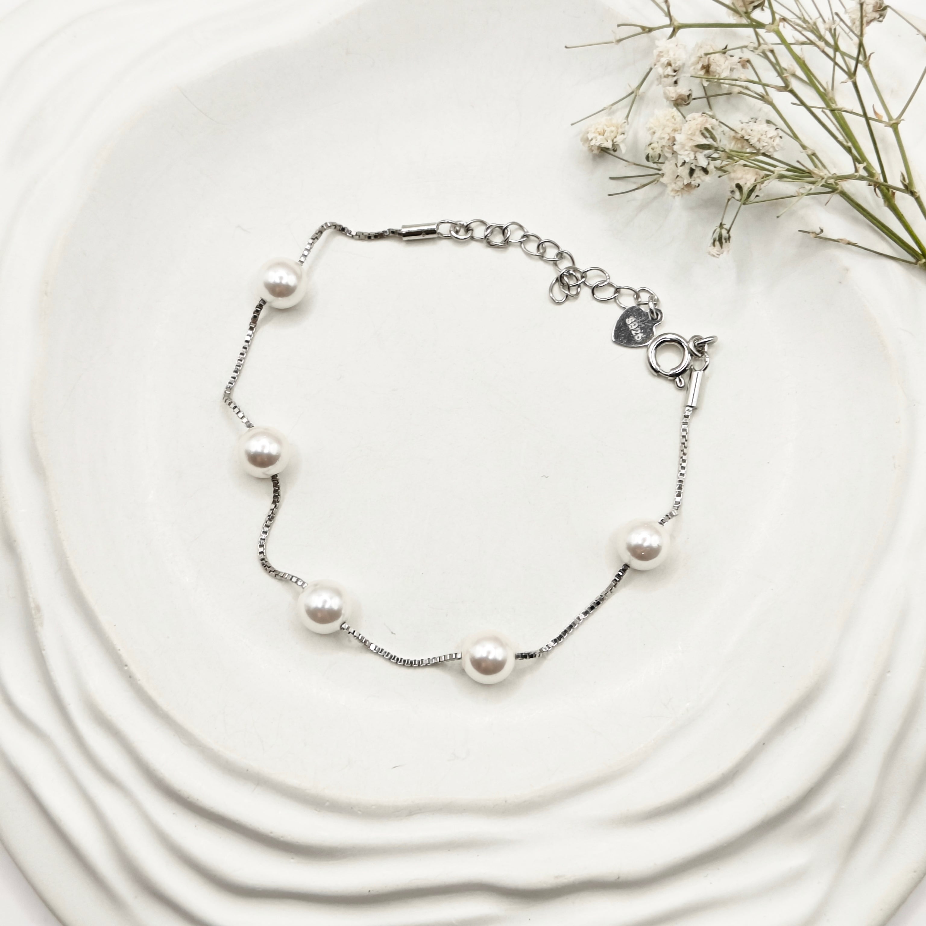 Pearl Bracelet 925 Silver – Katha