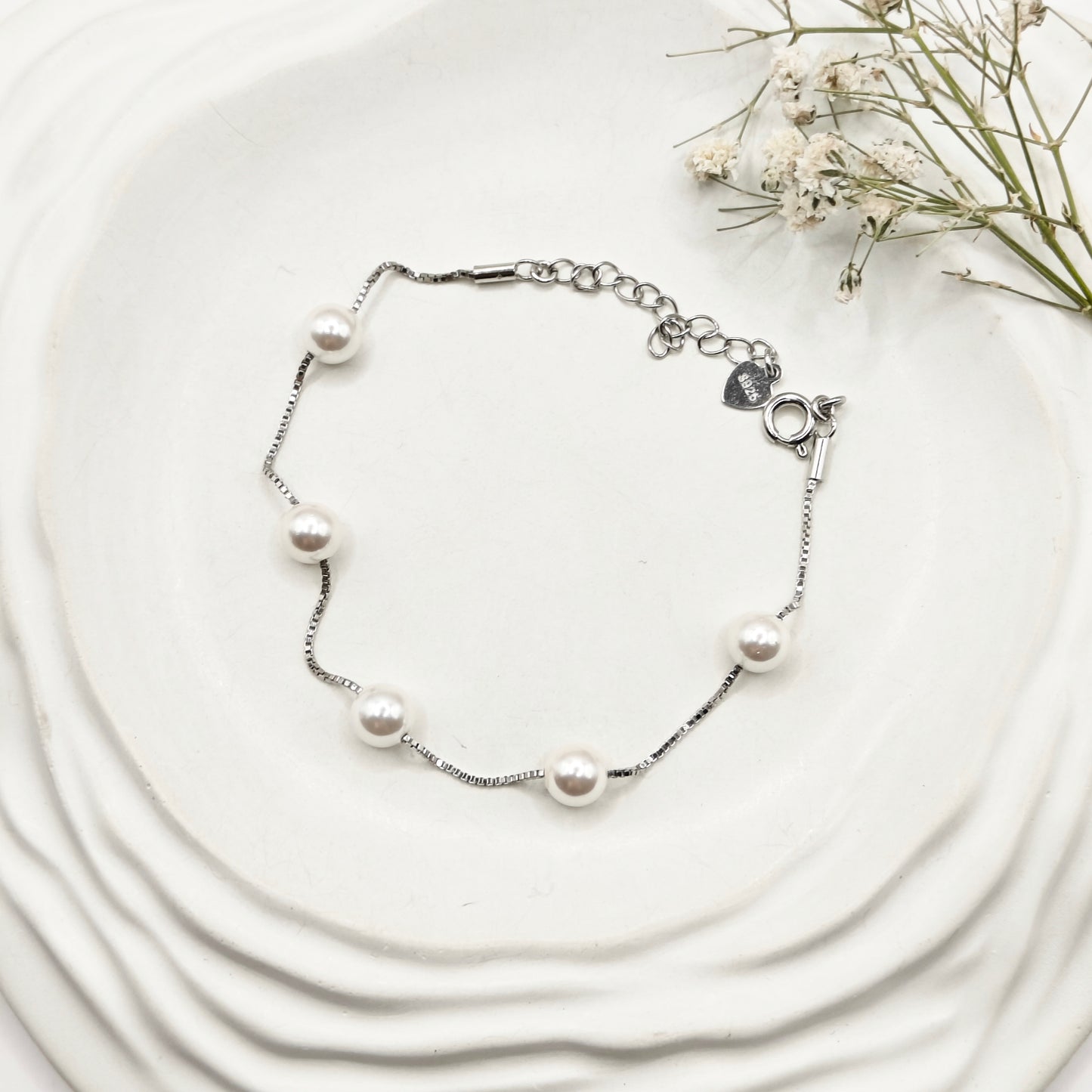 Pearl Bracelet 925 Silver